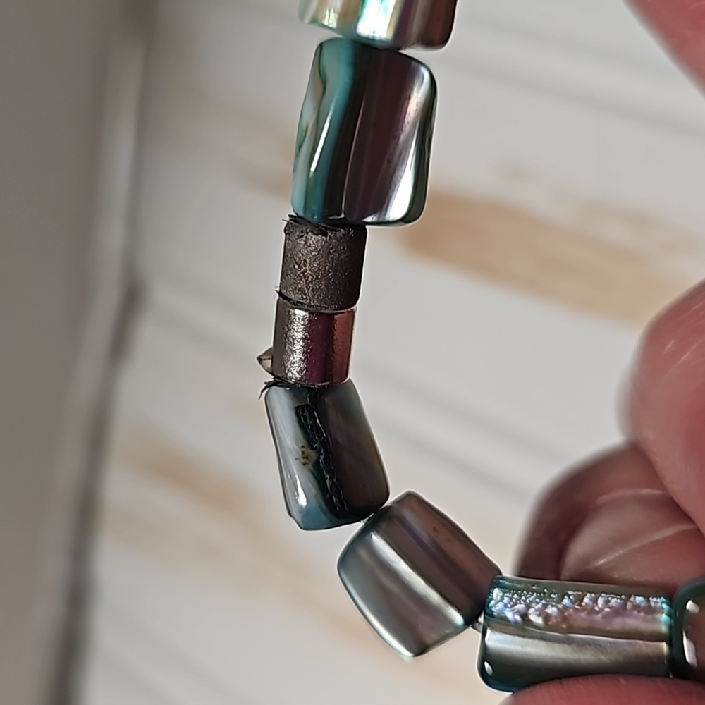 Abalone Shell Statement Necklace - image 7